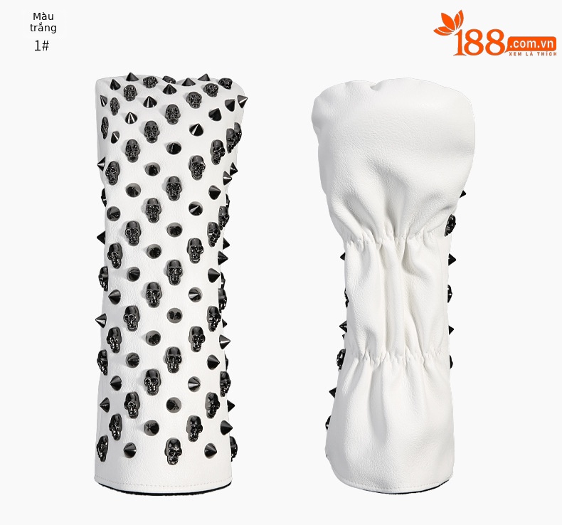 Vỏ đầu gậy Golf PGM chống thấm nước, đa năng, bảo vệ đầu gậy — GT035-Bao thanh gỗ số 1 màu đen, GT035-Bộ thanh đẩy hình bán nguyệt màu đen, GT035-Bộ cột gỗ số 3/Số 5 màu trắng, GT035-Bộ thanh đẩy hình bán nguyệt màu trắng chi tiết 10