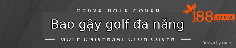 Vỏ đầu gậy Golf PGM chống thấm nước, đa năng, bảo vệ đầu gậy — GT035-Bao thanh gỗ số 1 màu đen, GT035-Bộ thanh đẩy hình bán nguyệt màu đen, GT035-Bộ cột gỗ số 3/Số 5 màu trắng, GT035-Bộ thanh đẩy hình bán nguyệt màu trắng chi tiết 17