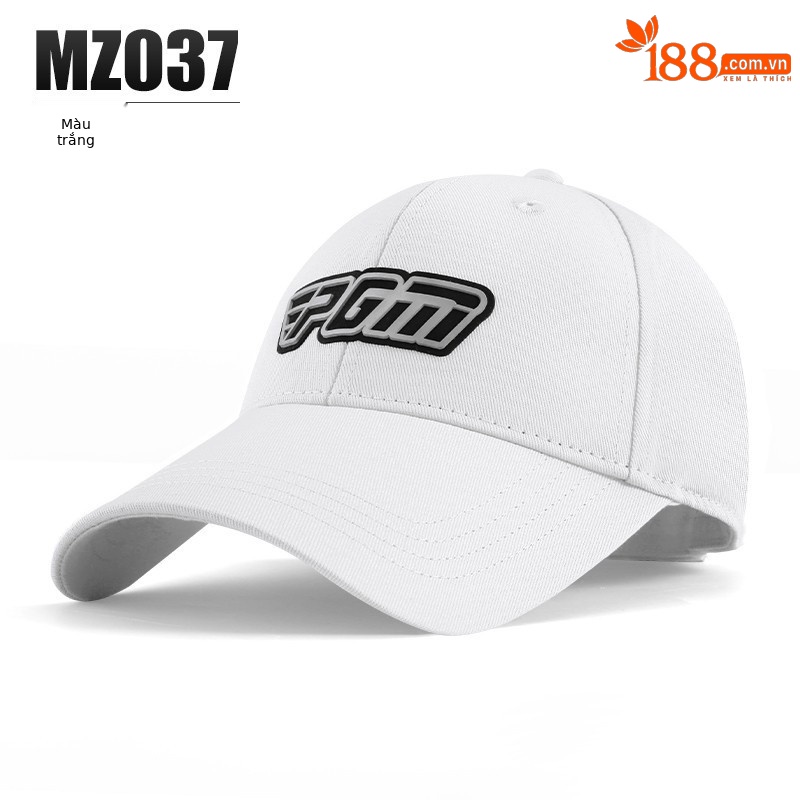Mũ chống nắng trẻ em PGM vành rộng 19cm dây thun co giãn — MZ037 màu trắng, MZ037 màu đen, MZ037 màu xanh lam