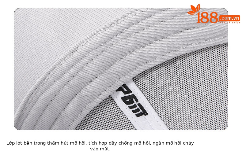 Mũ chống nắng trẻ em PGM vành rộng 19cm dây thun co giãn — MZ037 màu trắng, MZ037 màu đen, MZ037 màu xanh lam chi tiết 17