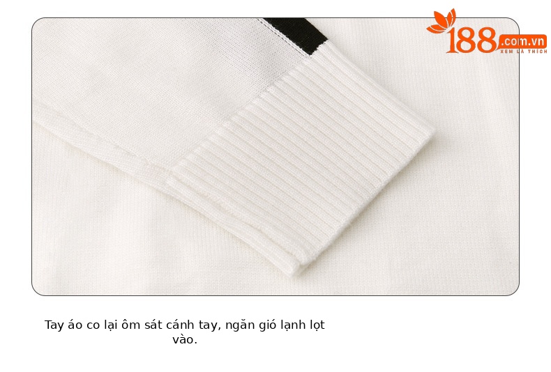 Áo len nam dài tay PGM cổ lọ mùa thu đông, chất len pha ấm áp — YF428-Đen, YF428-màu trắng chi tiết 17