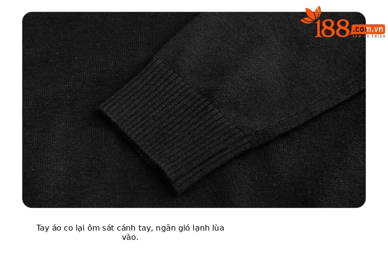 Áo len golf nam dài tay cổ đứng PGM phối màu giữ ấm — YF429-màu xanh hải quân, YF429-Màu đen chi tiết 19