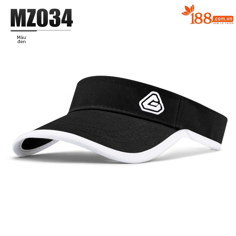 Mũ chống nắng trẻ em PGM vành rộng 18cm thoáng khí — MZ034-Mũ rỗng trẻ em màu đen, MZ034-Mũ rỗng cho trẻ em màu trắng