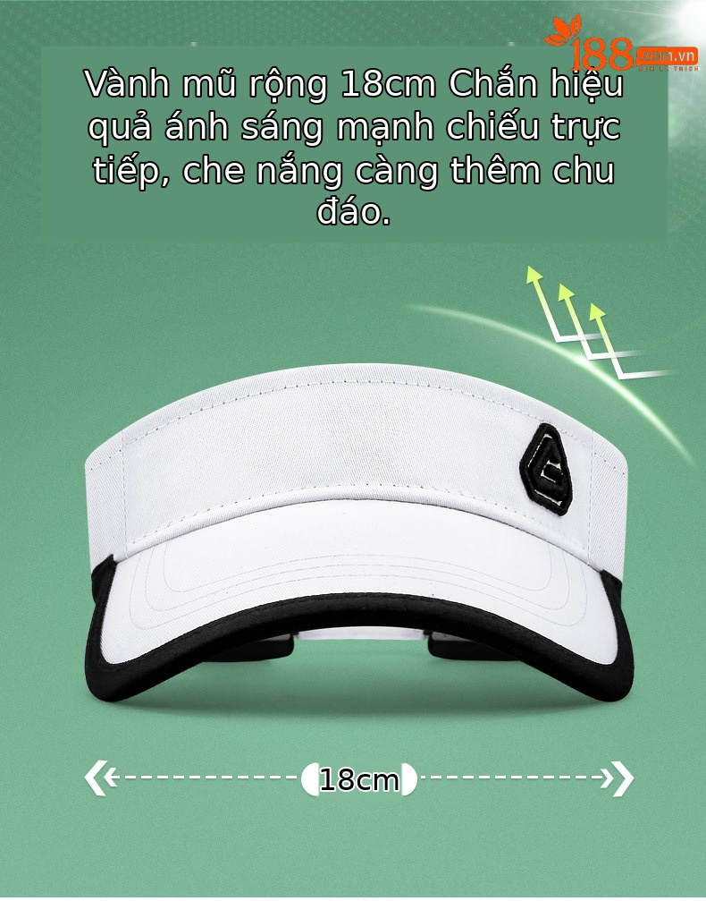 Mũ chống nắng trẻ em PGM vành rộng 18cm thoáng khí — MZ034-Mũ rỗng trẻ em màu đen, MZ034-Mũ rỗng cho trẻ em màu trắng chi tiết 3
