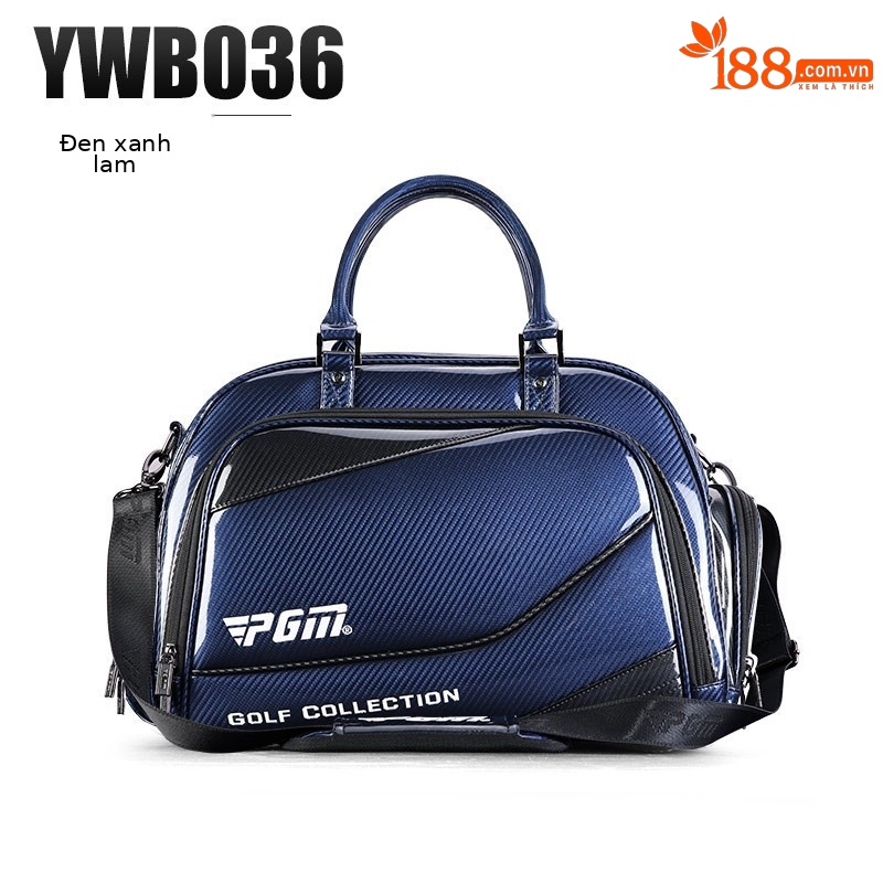 Túi đựng quần áo PU pha lê YWB036 màu xanh đen
