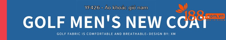 Áo khoác golf nam chống gió chống mưa thu đông PGM YF426 — YF426 màu trắng, YF426 màu đen chi tiết 19