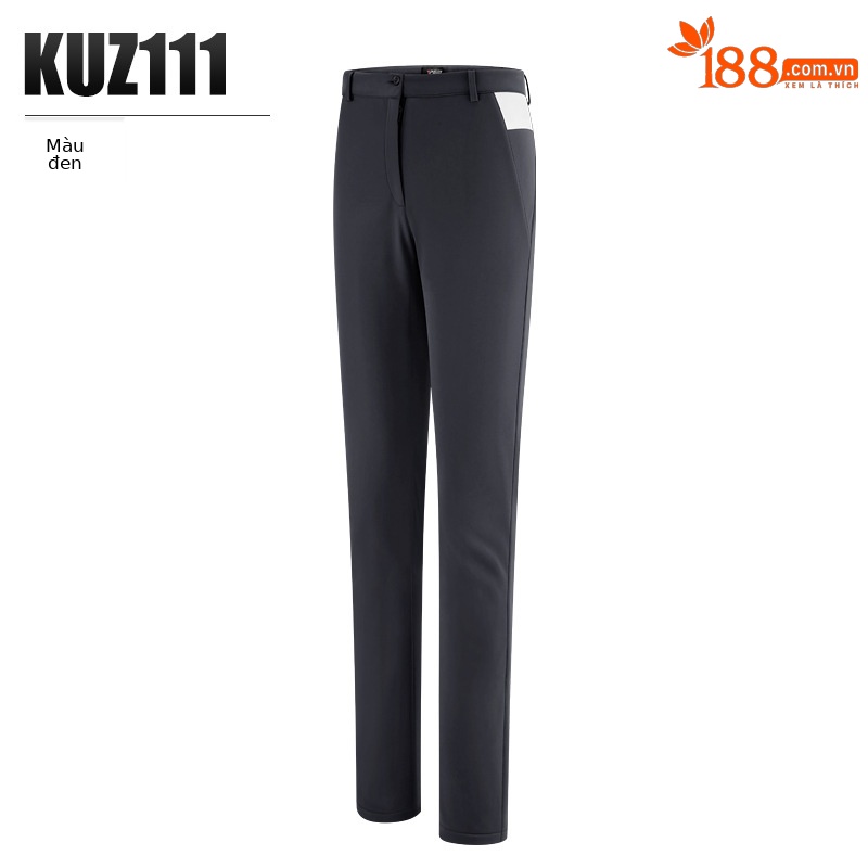 Kuz111-quần Golf nữ màu đen