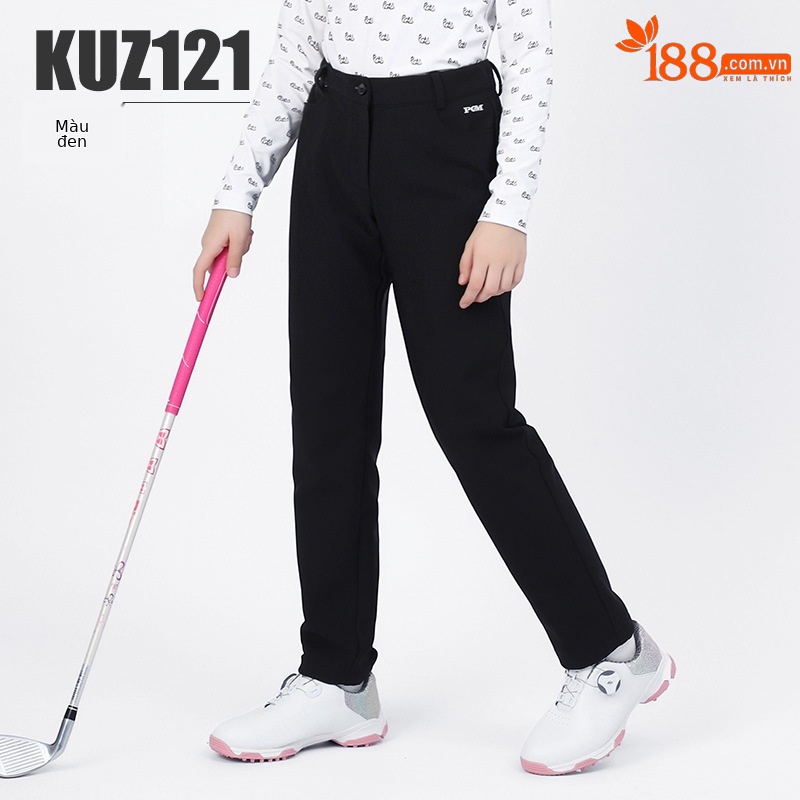 Quần thể thao golf bé gái PGM thu đông co giãn thoáng khí — KUZ121 Cô Gái Quần golf màu đen, KUZ121 bé gái quần Golf màu trắng, KUZ121 Cô Gái Quần golf màu xanh nước ngoài