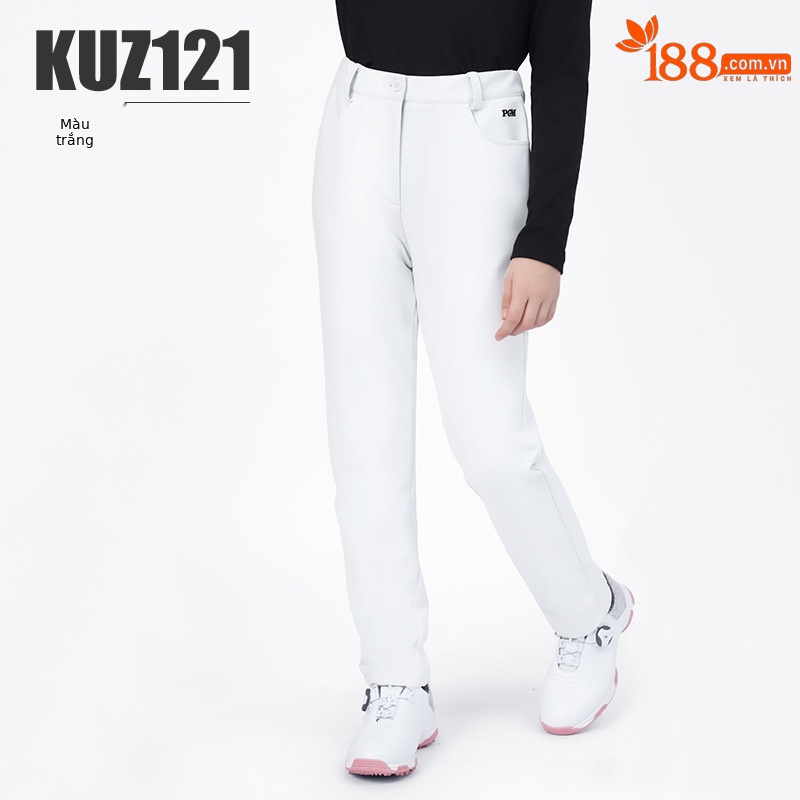 KUZ121 bé gái quần Golf màu trắng