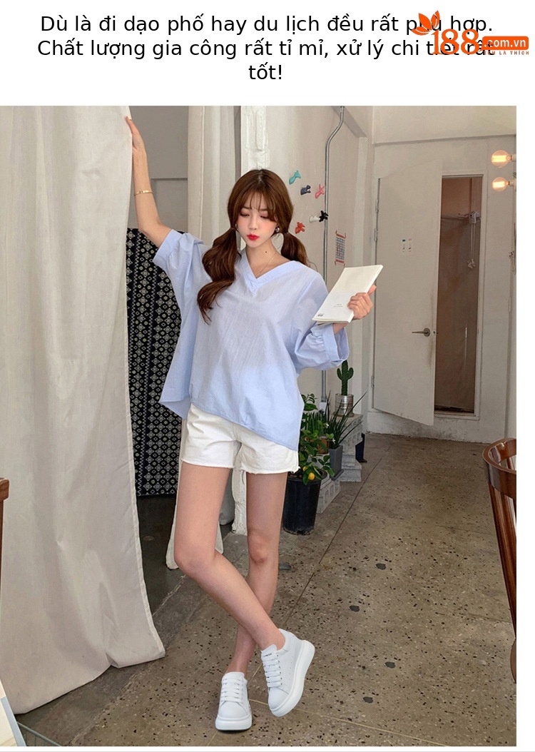 Giày thể thao trắng nữ tăng chiều cao đế dày mẫu mới xuân 2025 — Tăng trong 6706 [đuôi trắng], Tăng đuôi đen bên trong 6706] chi tiết 13