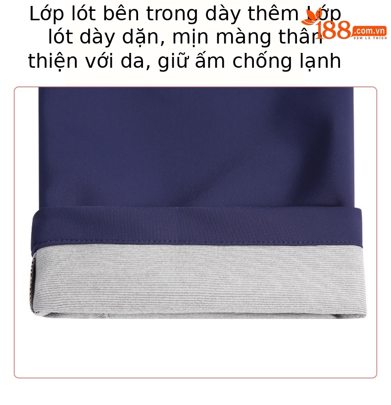 Quần thể thao dài trẻ em PGM bé trai thu đông, vải nỉ lót lông ấm áp — KUZ116-Quần Trắng (dày), KUZ116-Quần màu xanh nước biển (dày), KUZ116-Quần màu xám (dày), KUZ116-Quần Đen (dày) chi tiết 3