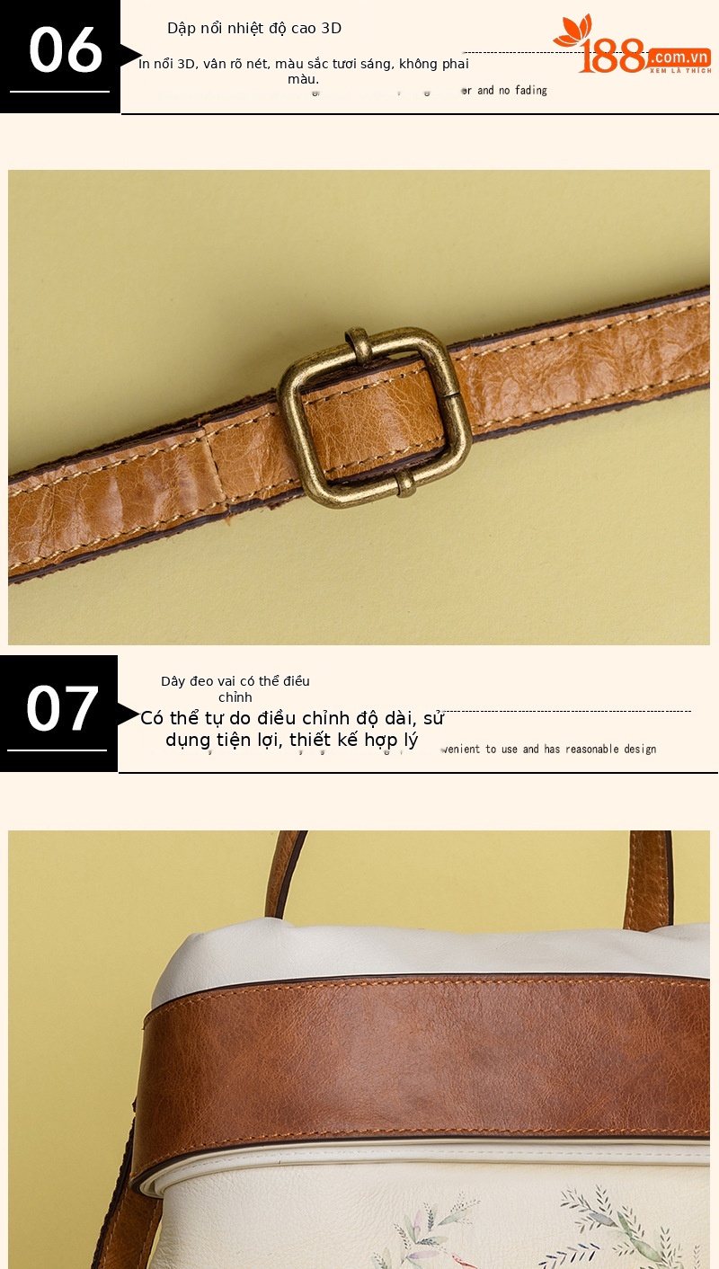 Ba lô da bò cổ điển đa năng phong cách doanh nhân — Vàng cổ điển, Nâu cổ điển, Xanh lá cổ điển chi tiết 12