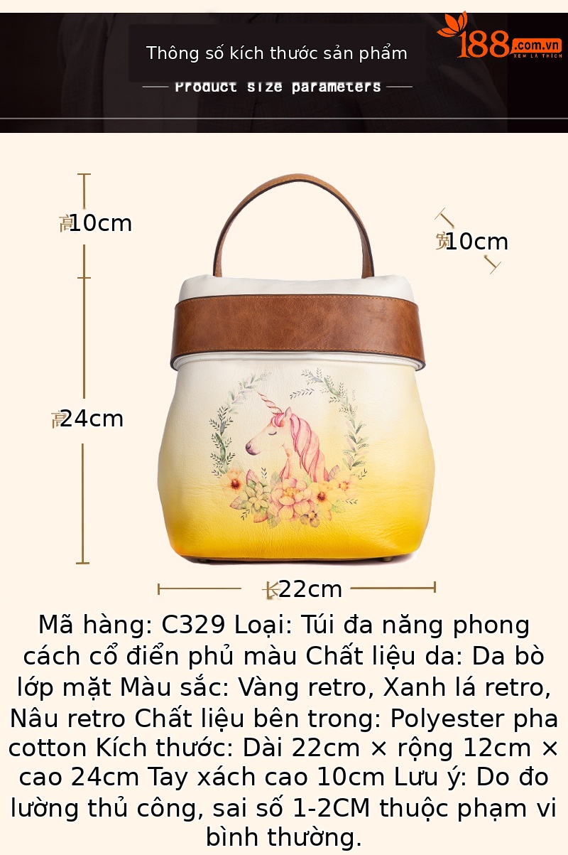 Ba lô da bò cổ điển đa năng phong cách doanh nhân — Vàng cổ điển, Nâu cổ điển, Xanh lá cổ điển chi tiết 6
