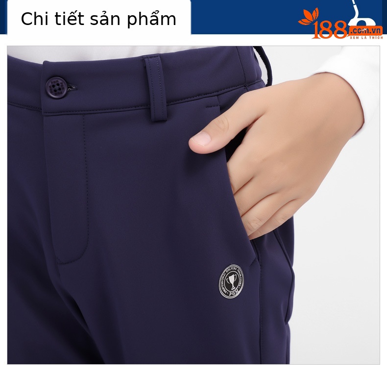 Quần thể thao dài bé trai PGM lót nhung ấm áp — KUZ117-Quần đen (lót nhung), KUZ117-Quần kaki (lót nhung), KUZ117-Quần màu xanh nước biển (lót nhung) chi tiết 11