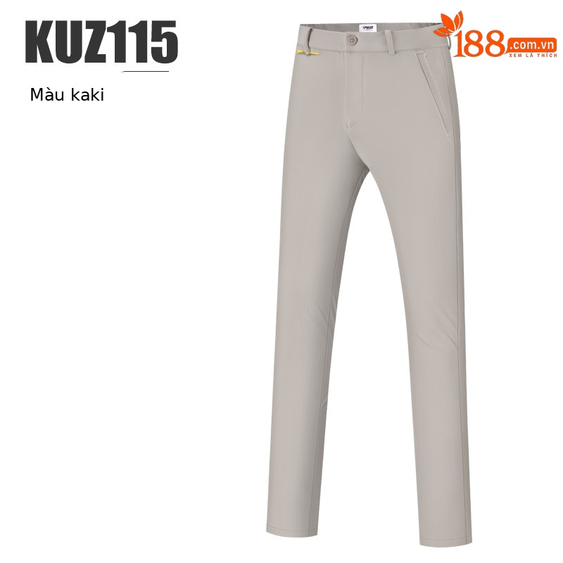 Quần golf nam dài lót nhung chống thấm nước PGM giữ ấm mùa thu đông — Quần kaki KUZ115-lót nhung, Quần đen KUZ115-lót nhung, KUZ115 quần màu xanh hải quân lót nhung