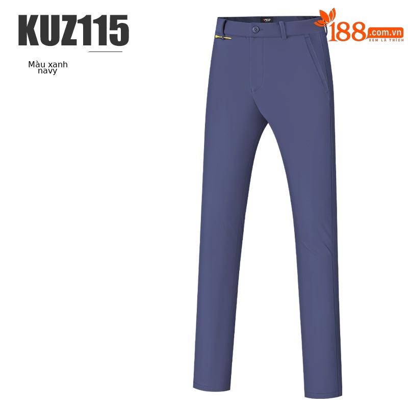 KUZ115 quần màu xanh hải quân lót nhung
