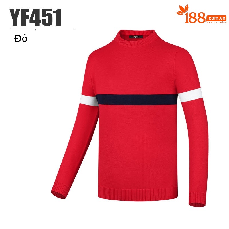 Áo len golf cổ tròn dài tay cho bé trai PGM – giữ ấm lông cừu, form rộng thoải mái — YF451-màu đỏ, YF451-màu xanh hải quân, YF451-màu trắng