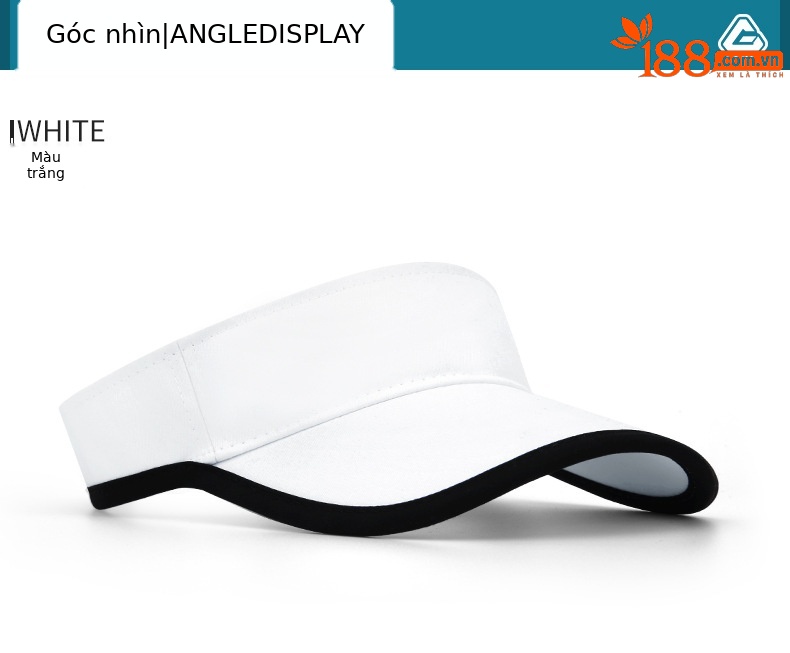 Mũ golf không đỉnh PGMgofl che nắng thấm mồ hôi điều chỉnh kích thước — MZ027-Màu đen, MZ027-màu trắng chi tiết 6