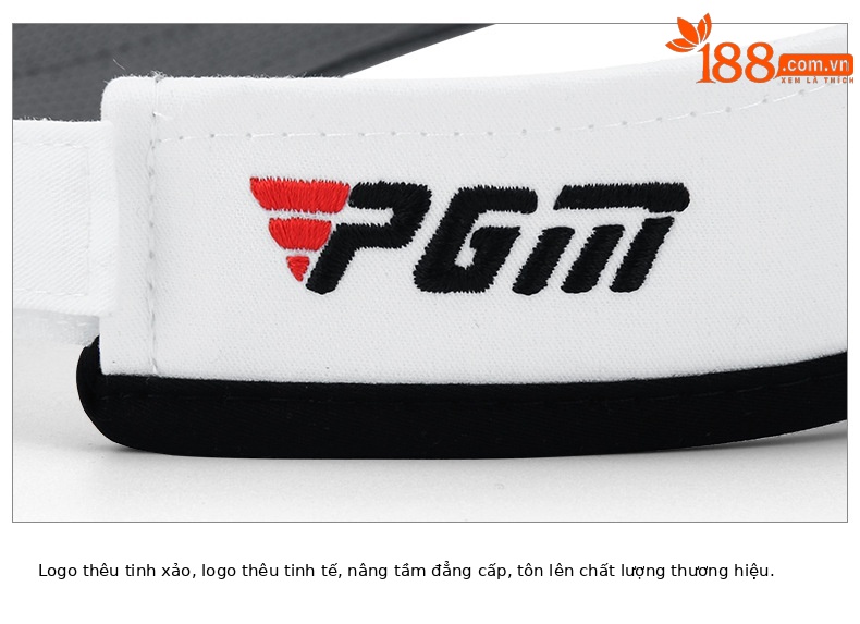 Mũ golf không đỉnh PGMgofl che nắng thấm mồ hôi điều chỉnh kích thước — MZ027-Màu đen, MZ027-màu trắng chi tiết 15