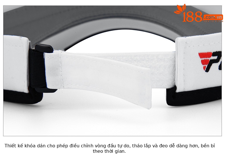 Mũ golf không đỉnh PGMgofl che nắng thấm mồ hôi điều chỉnh kích thước — MZ027-Màu đen, MZ027-màu trắng chi tiết 17