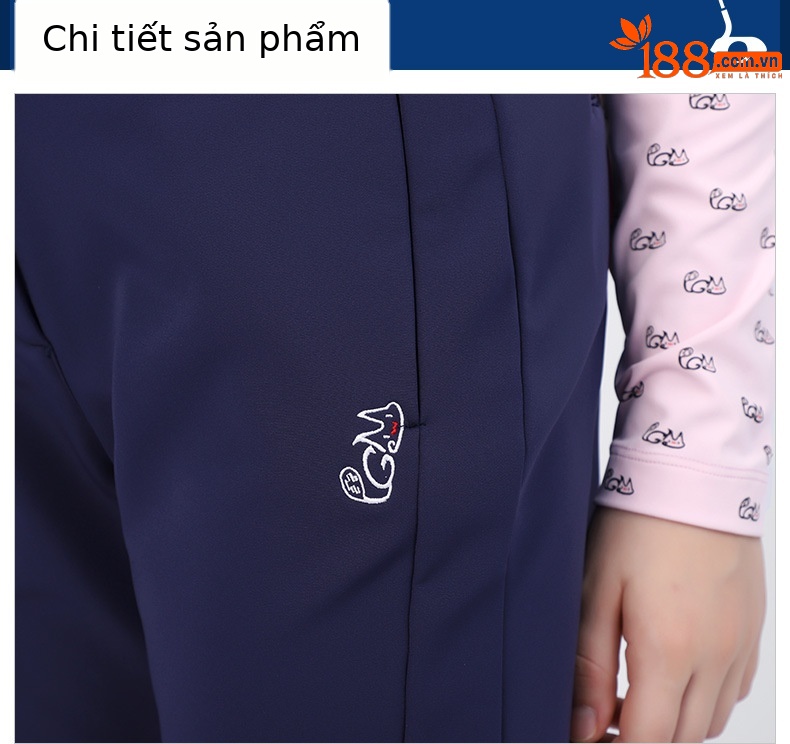 Quần thể thao trẻ em Golf PGM lót nhung giữ ấm Thu Đông — KUZ110-Quần đỏ (lót nhung), KUZ110-Quần Trắng (lót nhung), KUZ110-Quần đen (lót nhung), KUZ110-Quần màu xanh nước biển (lót nhung) chi tiết 10