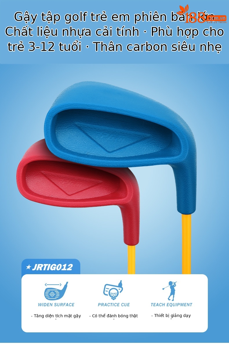 Gậy đánh golf trẻ em PGM số 7 bằng nhựa cỡ lớn cho người mới bắt đầu — JRTIG012-[bản to] Màu Đỏ 115-135cm, JRTIG012-[bản to] Màu Đỏ 135-150cm, JRTIG012-[bản to] Màu Đỏ 150-165cm, JRTIG012-[bản to] màu xanh 115-135cm chi tiết 11