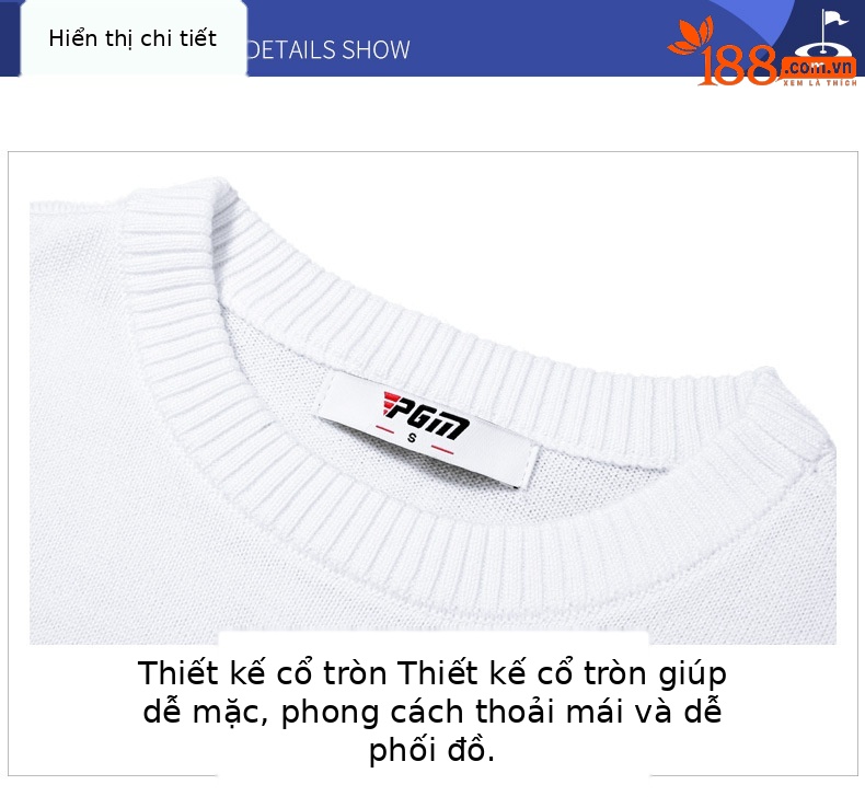 Áo len cổ tròn dài tay bé gái PGM – giữ ấm lông cừu, dày dặn mùa đông — YF449-Trắng hồng xanh, YF448-màu xanh nước biển, YF449-Đỏ Trắng Xanh Navy, YF448-màu trắng chi tiết 11