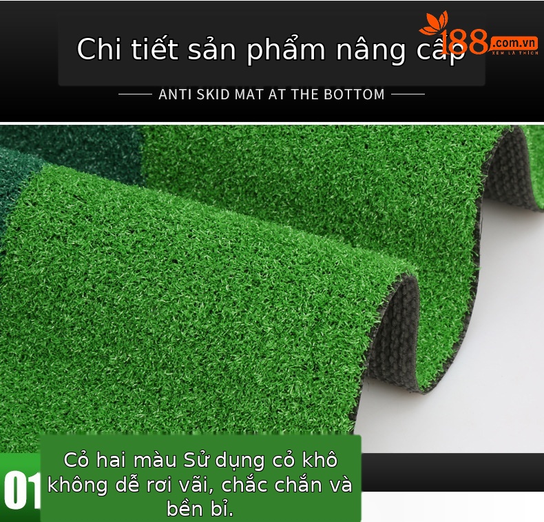 Máy tập putt golf PGM TL004 đế cao su, chiều dài 3 m, có tấm chắn và khu vực để bóng gậy — Tùy chỉnh máy tập TL004 chi tiết 14