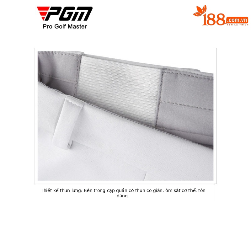 Quần golf nam PGM dài không thấm nước co giãn thắt lưng — KUZ114-màu trắng, KUZ114-Đen, KUZ114-màu xanh hải quân, KUZ114-màu xám