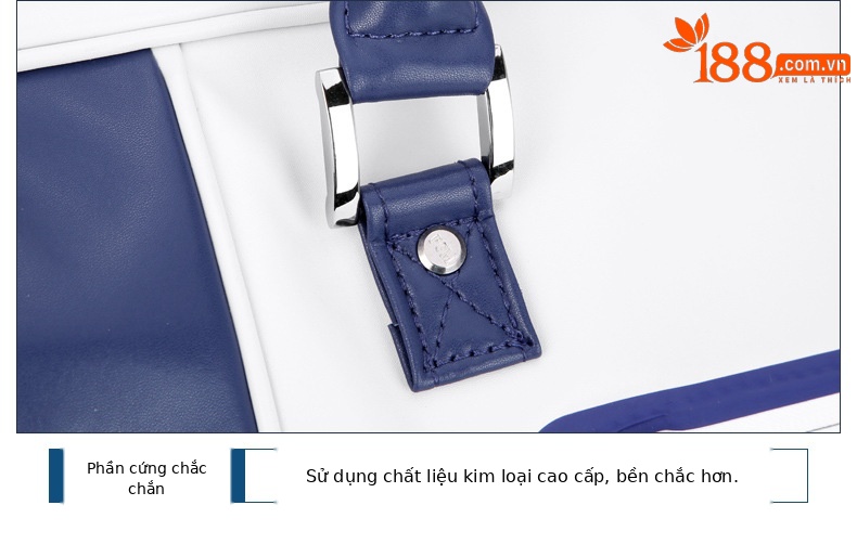 Túi đựng quần áo chơi gôn PGM da microfiber chống thấm nước, có ngăn giày riêng, kích thước 48×28×25 cm — YWB038-màu xám đen, YWB038-màu xám trắng, YWB038-Trắng xanh đậm chi tiết 17