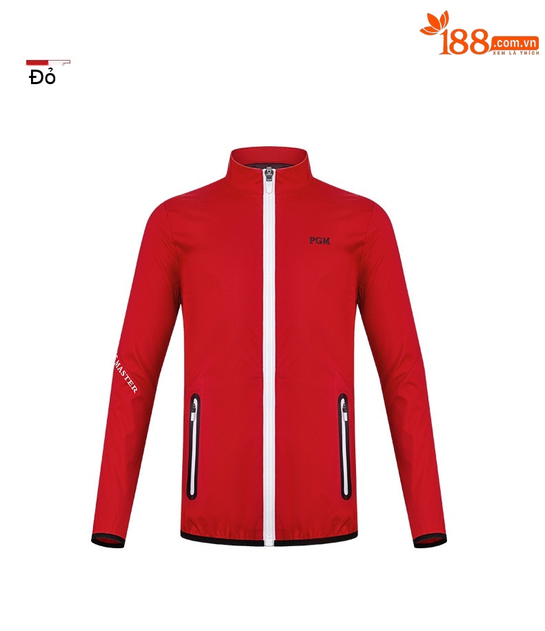 Áo khoác golf trẻ em PGM chống gió giữ ấm, có khóa kéo, phù hợp mùa thu đông — YF450-màu đỏ, YF450-màu xanh hải quân, YF450-màu trắng chi tiết 11