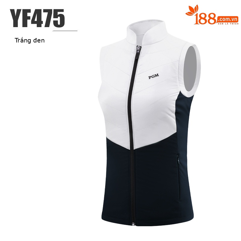 Áo gi lê nữ golf mẫu mới thu đông PGM — Yf475-trắng Đen [thêm bông], Yf475-đỏ Đen [thêm bông], Yf475-kaki Đen [thêm bông]