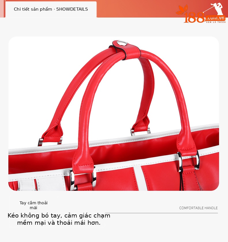 Túi đựng quần áo golf PGM chống nước siêu nhẹ có ngăn giày riêng 41×25×34 cm — YWB040-màu đỏ, YWB040-màu hồng, YWB040-màu đỏ hoa hồng, YWB040-màu xanh lá cây chi tiết 27