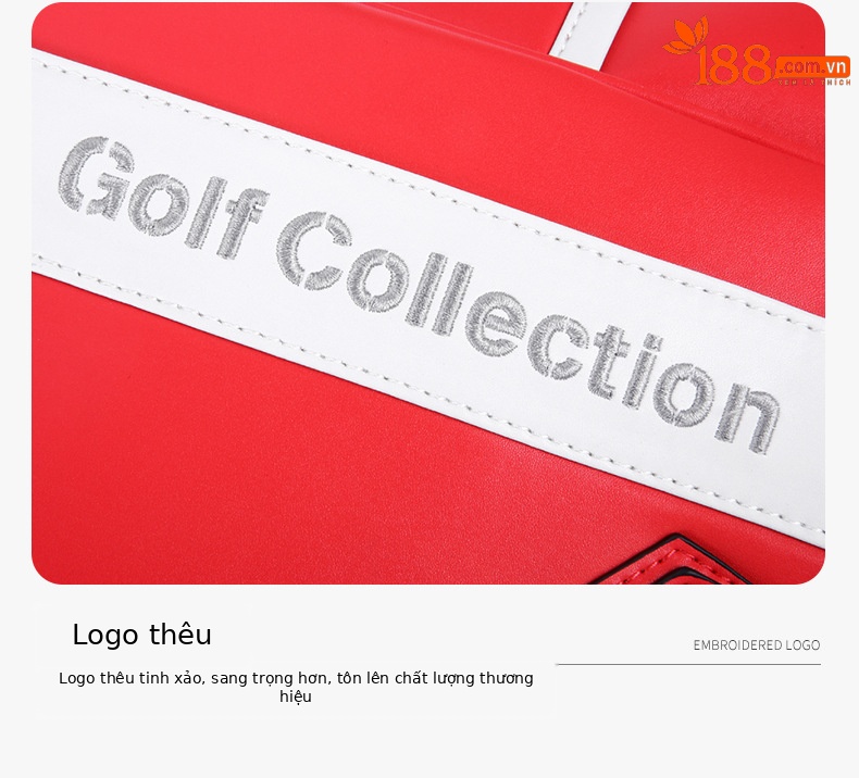 Túi đựng quần áo golf PGM chống nước siêu nhẹ có ngăn giày riêng 41×25×34 cm — YWB040-màu đỏ, YWB040-màu hồng, YWB040-màu đỏ hoa hồng, YWB040-màu xanh lá cây chi tiết 28