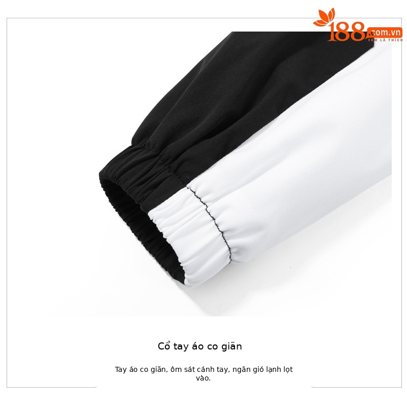 Áo khoác golf trẻ em bé gái chống gió chống mưa cổ đứng dây kéo — YF456-màu trắng, YF456-Đen, YF456-màu đỏ