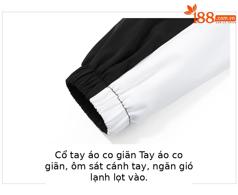 Áo khoác golf trẻ em bé gái chống gió chống mưa cổ đứng dây kéo — YF456-màu trắng, YF456-Đen, YF456-màu đỏ chi tiết 13