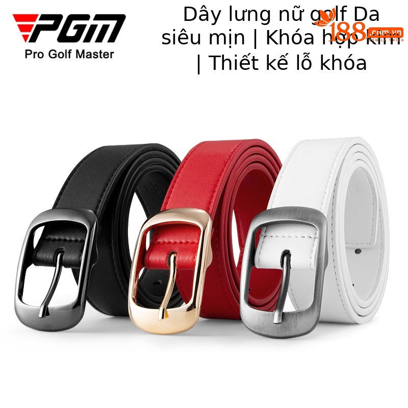 Thắt lưng Golf PGM khóa vuông phong cách Hàn Quốc, chất liệu sợi nhỏ cao cấp — Pd017-Trắng [Phiên bản cao cấp sợi nhỏ], Pd017-Đen [Phiên bản cao cấp sợi nhỏ], Pd017-Đỏ [Phiên bản cao cấp sợi nhỏ]