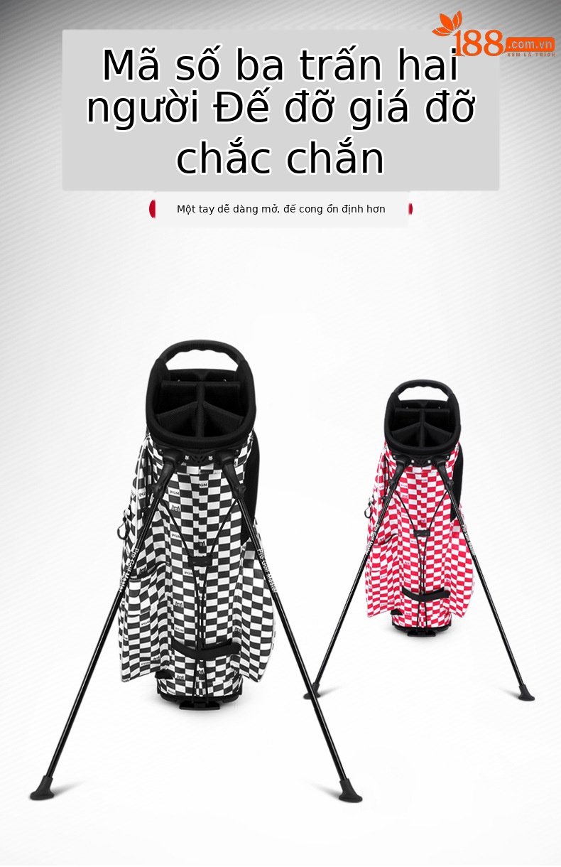 Túi đựng gậy golf PGM kiểu Hàn Quốc có chân đế, nhẹ, chống nước — QB116-Xanh huỳnh quang chi tiết 4