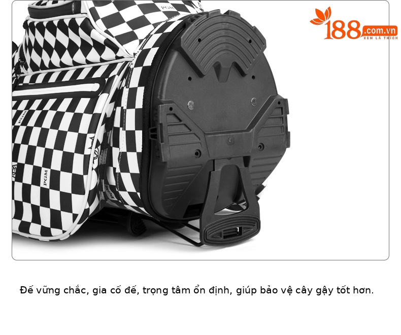 Túi đựng gậy golf PGM kiểu Hàn Quốc có chân đế, nhẹ, chống nước — QB116-Xanh huỳnh quang chi tiết 14