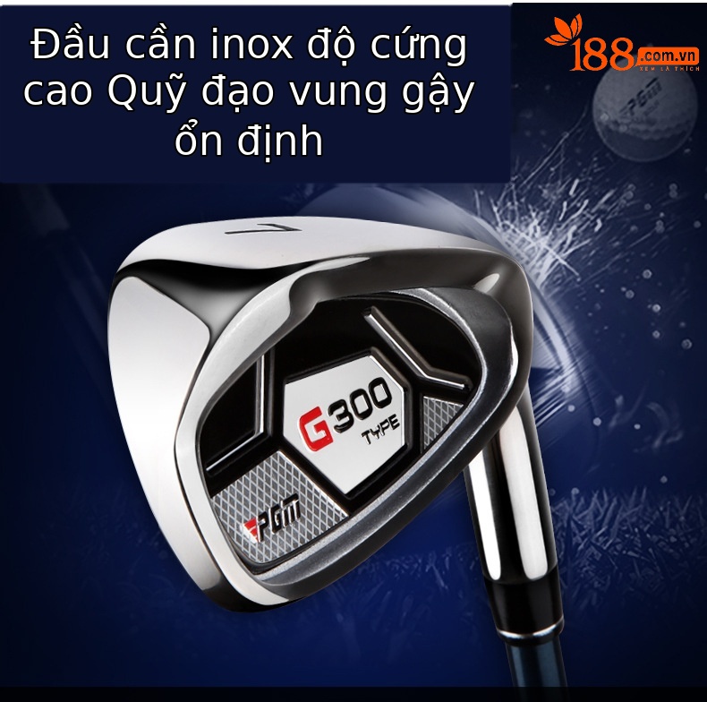 Gậy golf nam PGM số 7 bằng thép không gỉ, đầu đơn dùng tập luyện — TIG025 - Cần thép tay trái nam, loại 5#, TIG025 - Cần thép tay trái nam, loại 6#, TIG025 - Cần thép tay trái nam 8#, TIG025 - Cần thép tay trái nam 9# chi tiết 3