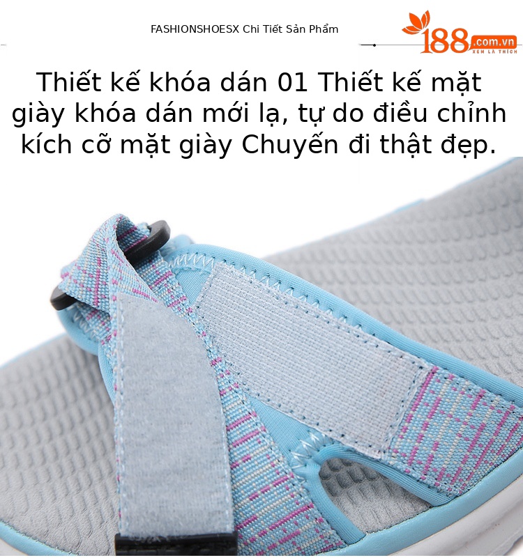 Dép sandal thể thao nữ quai chữ V đế wedge MD nhẹ êm — Màu đen, Màu xanh lam, Siêu nhẹ/thoải mái/chống trượt/sau khi bán lẻ, Màu xám chi tiết 9