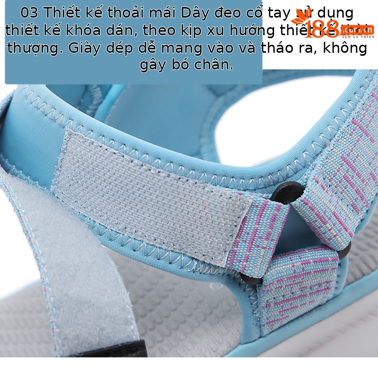 Dép sandal thể thao nữ quai chữ V đế wedge MD nhẹ êm — Màu đen, Màu xanh lam, Siêu nhẹ/thoải mái/chống trượt/sau khi bán lẻ, Màu xám chi tiết 11