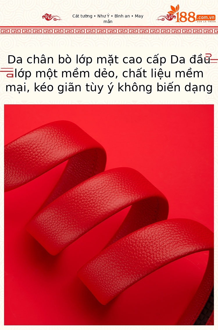 Thắt lưng da bò cao cấp Hoàng Đế Paul khóa kim sang trọng — 120cm, 130cm, 110cm, 125cm chi tiết 7