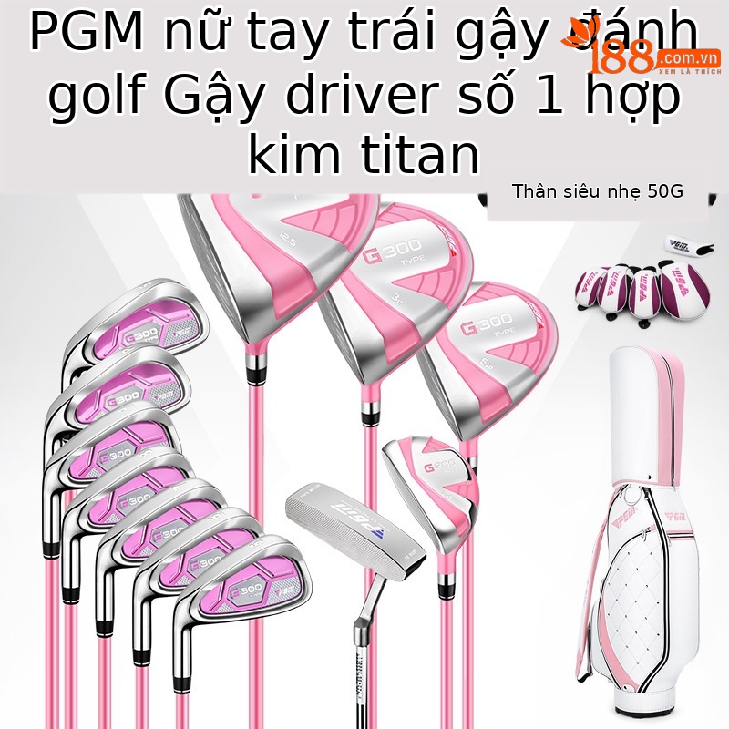 Bộ gậy golf PGM nữ tay trái hợp kim titan 12 chiếc kèm túi đựng — [Tay trái carbon] 12 câu lạc bộ màu hồng, túi bóng tiêu chuẩn, [Bàn tay trái bằng thép] 12 câu lạc bộ màu hồng + túi bóng tiêu chuẩn, [Bàn tay trái bằng thép] 4 gậy màu hồng, túi đựng súng đứng (túi đựng súng có màu ngẫu nhiên), [Tay trái carbon] 4 gậy màu hồng, túi đựng súng đứng (túi đựng súng có màu ngẫu nhiên)