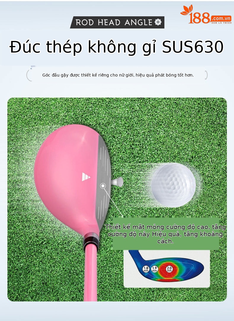 [Tay trái carbon] 4 gậy màu hồng, túi đựng súng đứng (túi đựng súng có màu ngẫu nhiên)