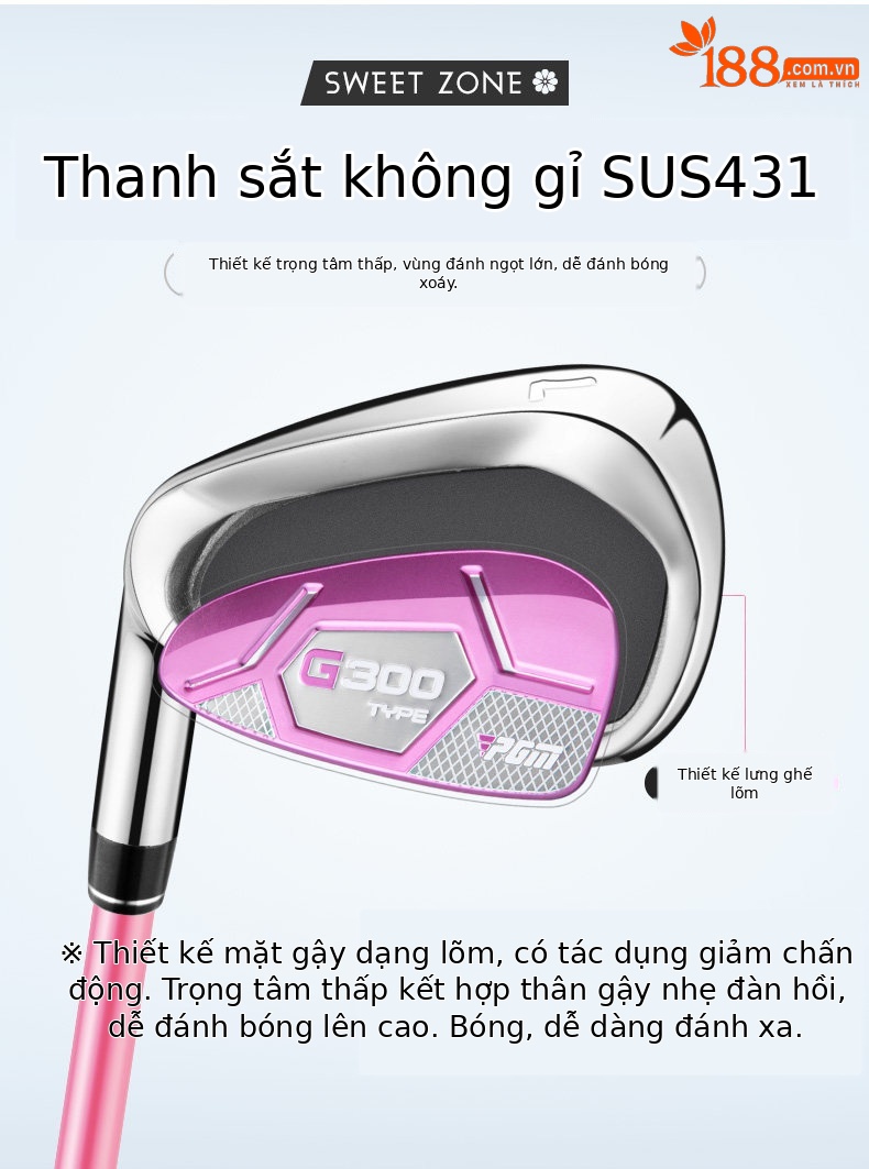 Bộ gậy golf PGM nữ tay trái hợp kim titan 12 chiếc kèm túi đựng — [Tay trái carbon] 12 câu lạc bộ màu hồng, túi bóng tiêu chuẩn, [Bàn tay trái bằng thép] 12 câu lạc bộ màu hồng + túi bóng tiêu chuẩn, [Bàn tay trái bằng thép] 4 gậy màu hồng, túi đựng súng đứng (túi đựng súng có màu ngẫu nhiên), [Tay trái carbon] 4 gậy màu hồng, túi đựng súng đứng (túi đựng súng có màu ngẫu nhiên) chi tiết 5