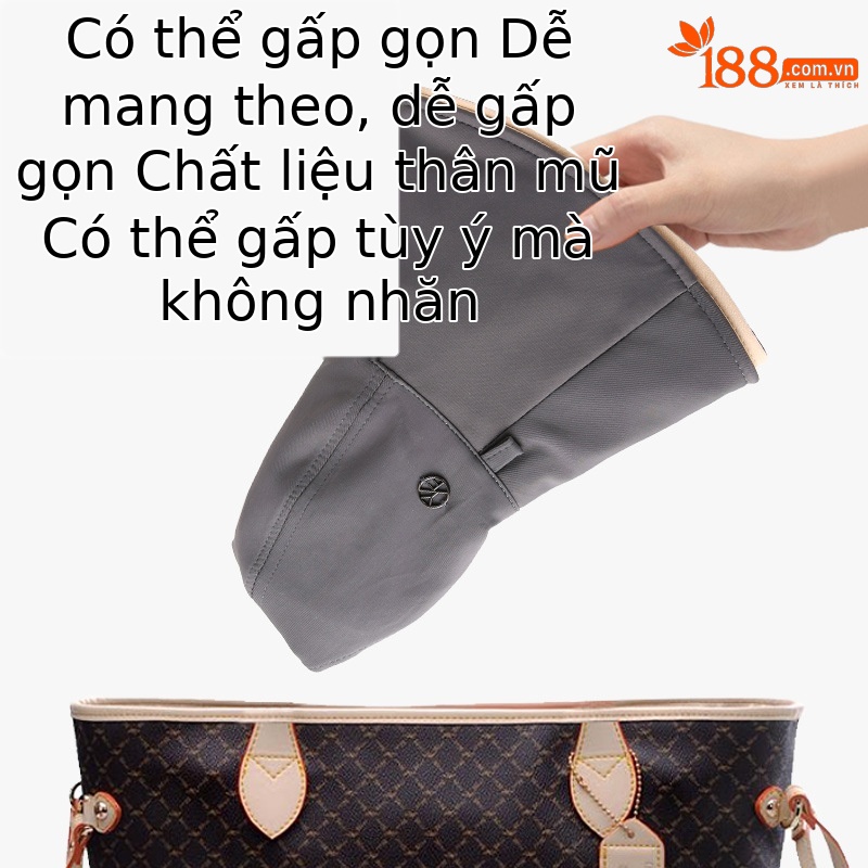 Mũ chống nắng nữ vành rộng hai mặt, chất liệu sợi mát, chống tia UV, đi biển thời trang — Tím khoai môn