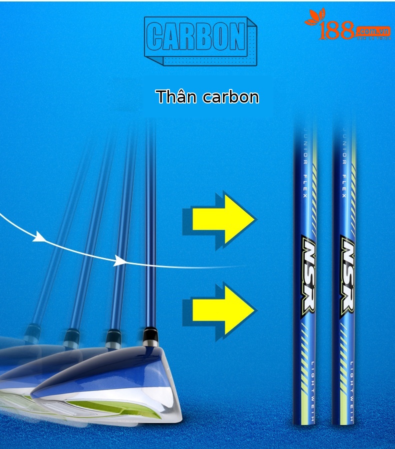 Bộ gậy golf trẻ em PGM NSR Junior nhẹ cho bé trai mới bắt đầu — Bộ trẻ em tùy chỉnh JRTG006 chi tiết 10