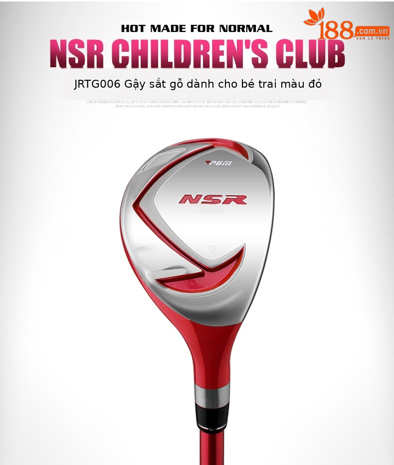 Bộ gậy golf trẻ em PGM NSR Junior nhẹ cho bé trai mới bắt đầu — Bộ trẻ em tùy chỉnh JRTG006 chi tiết 14