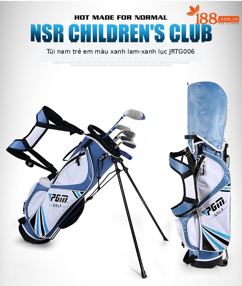 Bộ gậy golf trẻ em PGM NSR Junior nhẹ cho bé trai mới bắt đầu — Bộ trẻ em tùy chỉnh JRTG006 chi tiết 24
